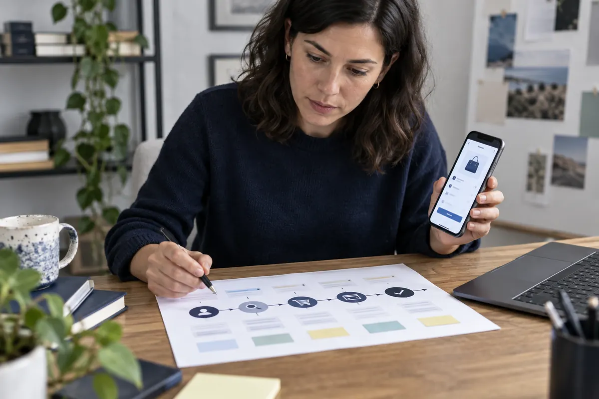 Analyse d’un parcours de paiement sur smartphone et d’un schéma de comportement