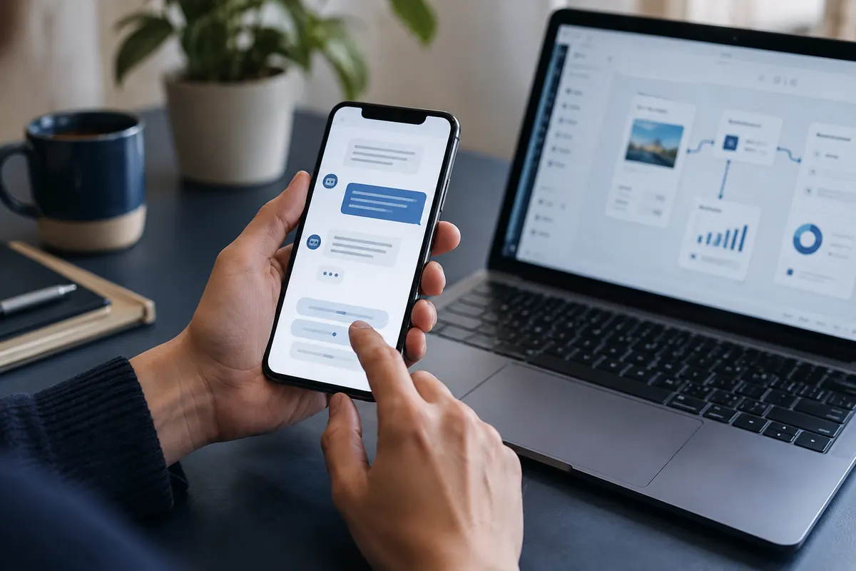 Test d’un parcours conversationnel sur smartphone pour une campagne marketing