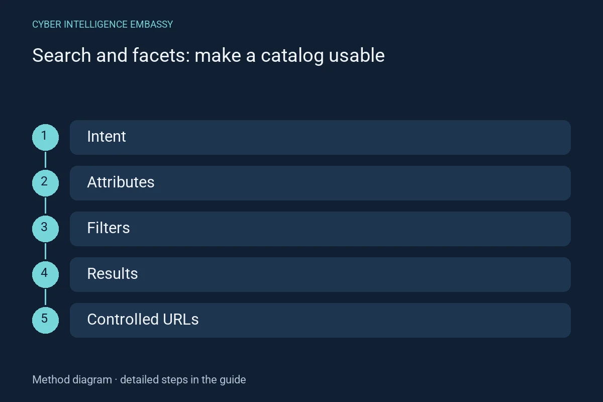 Method diagram: Intent → Attributes → Filters → Results → Controlled URLs