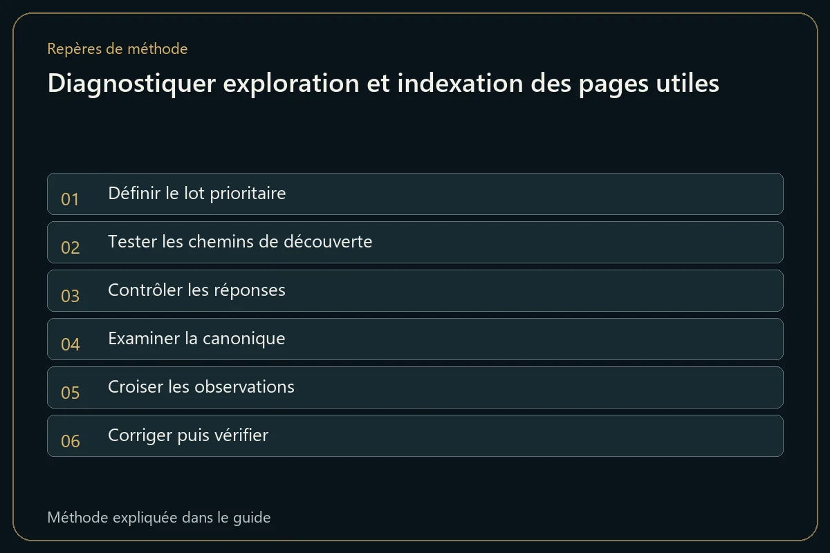 Diagnostiquer exploration et indexation des pages utiles