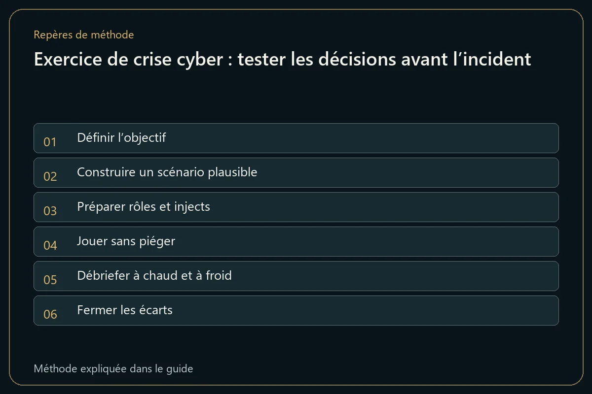 Exercice de crise cyber : tester les décisions avant l’incident