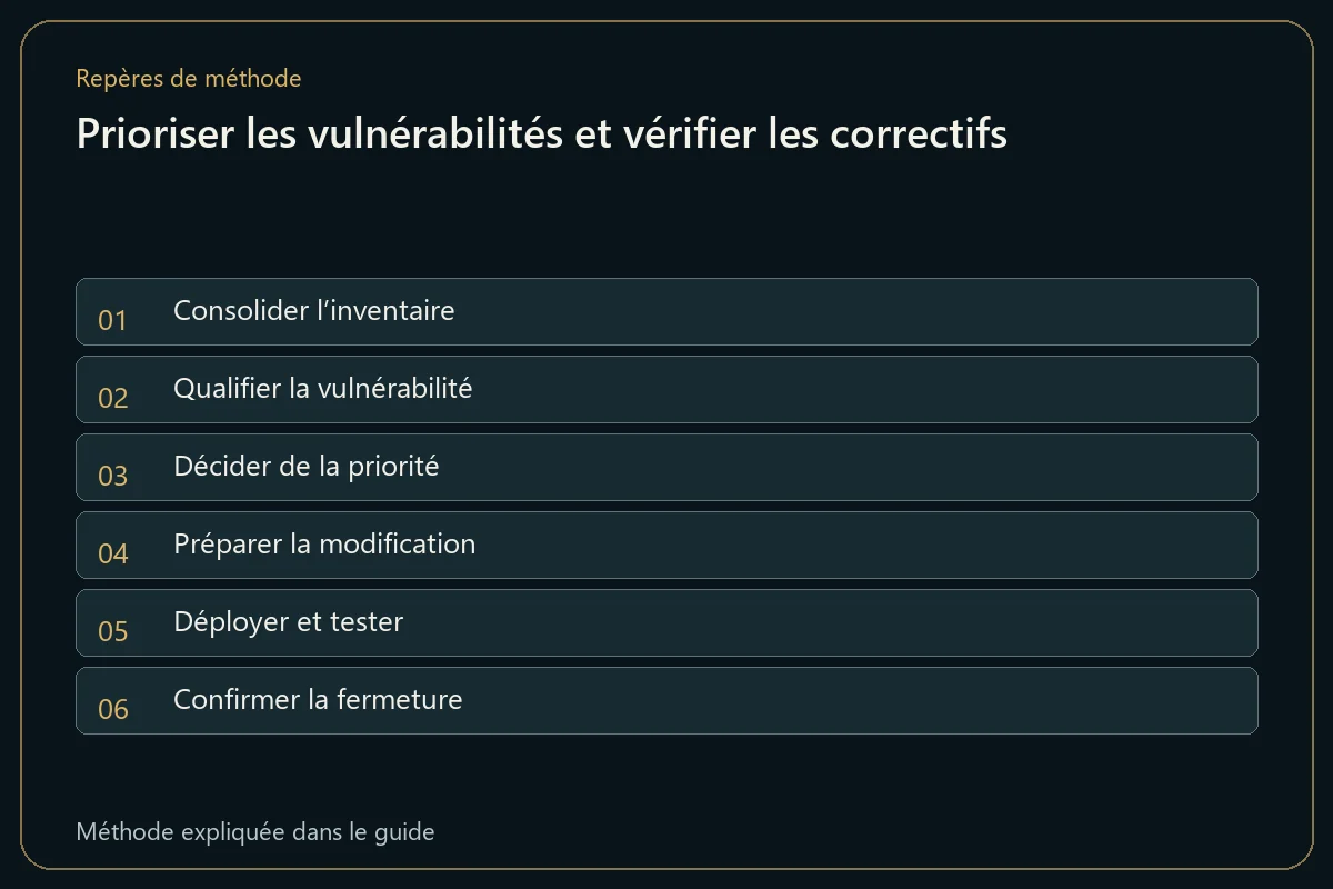 Prioriser les vulnérabilités et vérifier les correctifs