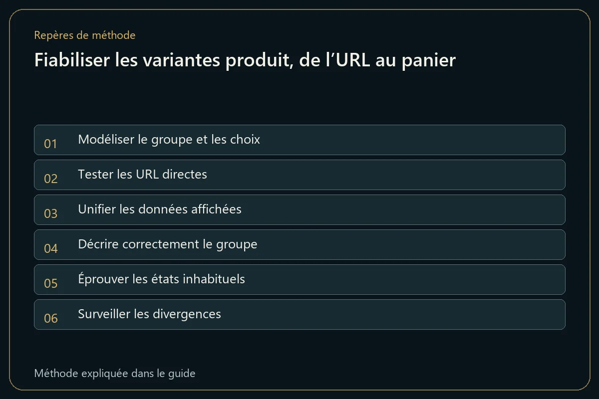 Fiabiliser les variantes produit, de l’URL au panier