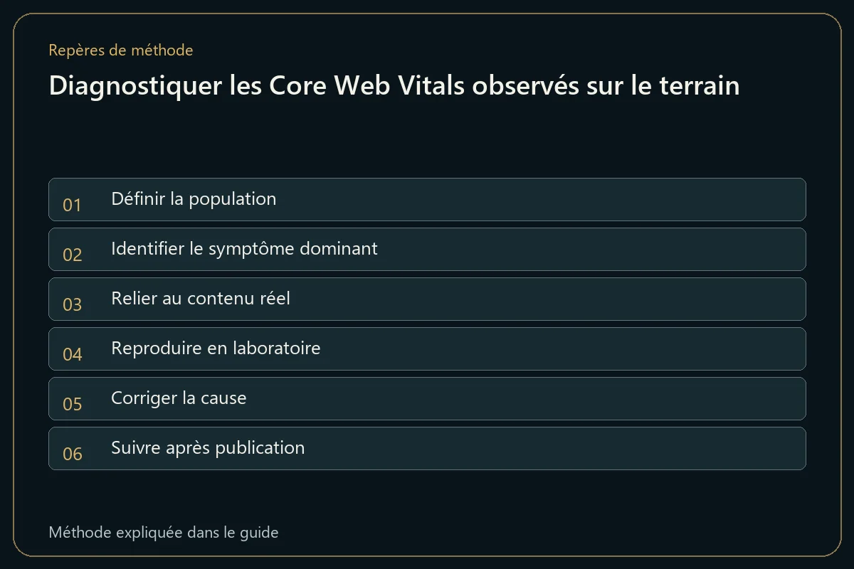 Diagnostiquer les Core Web Vitals observés sur le terrain