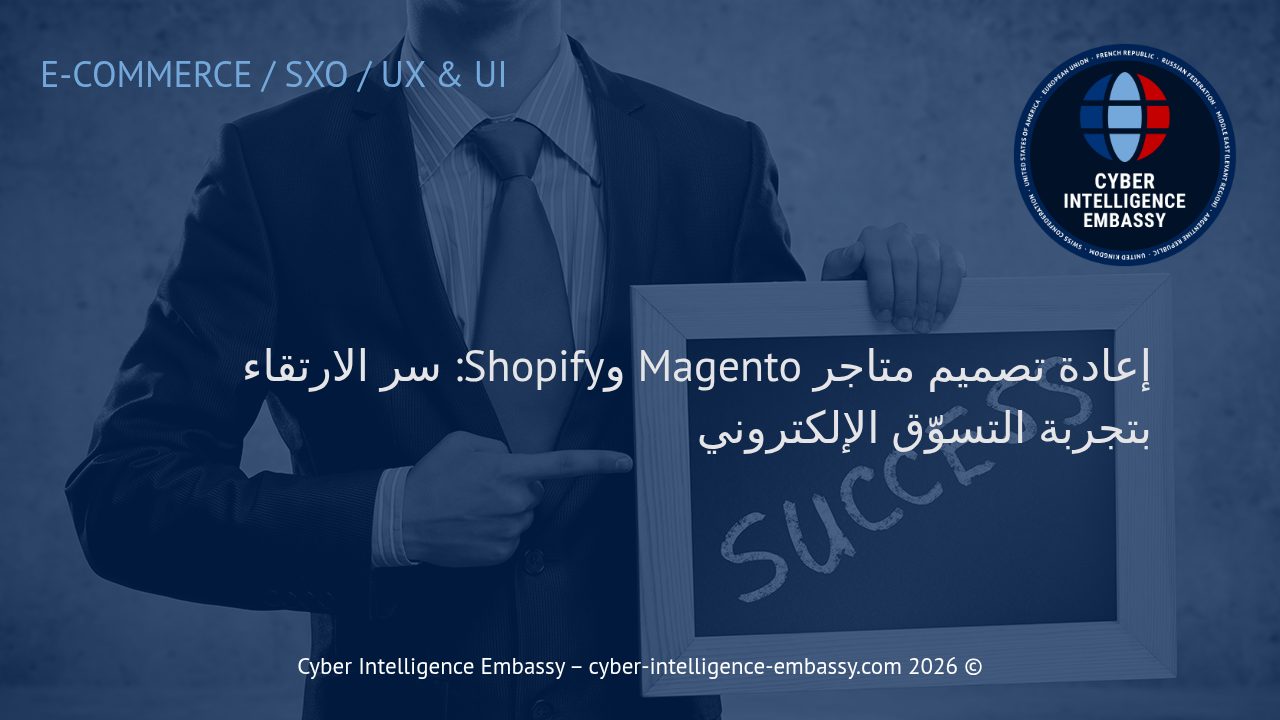 إعادة تصميم متاجر Magento وShopify: سر الارتقاء بتجربة التسوّق الإلكتروني