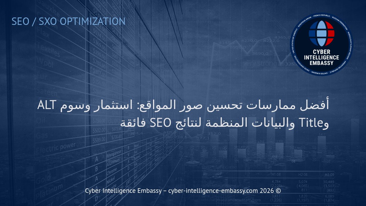 أفضل ممارسات تحسين صور المواقع: استثمار وسوم ALT وTitle والبيانات المنظمة لنتائج SEO فائقة