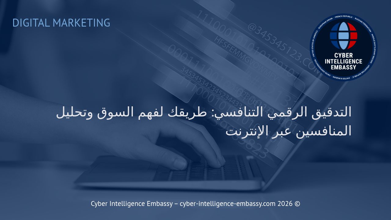 التدقيق الرقمي التنافسي: طريقك لفهم السوق وتحليل المنافسين عبر الإنترنت
