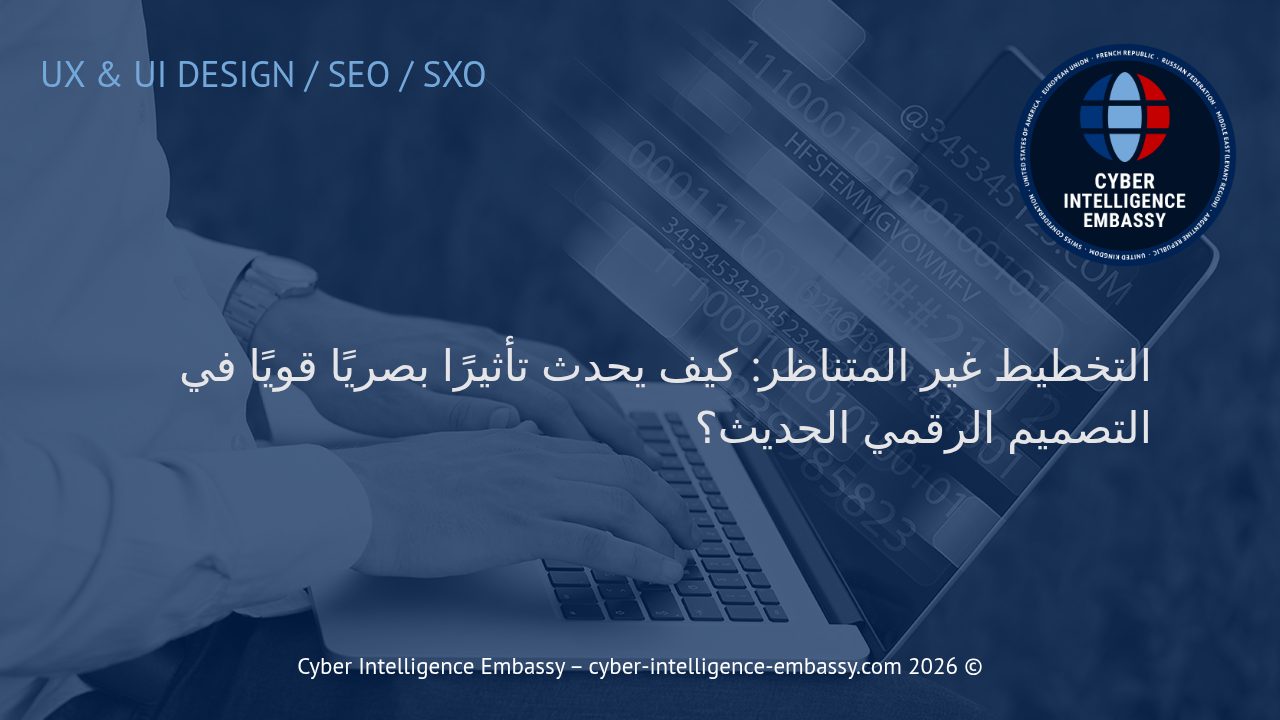 التخطيط غير المتناظر: كيف يحدث تأثيرًا بصريًا قويًا في التصميم الرقمي الحديث؟
