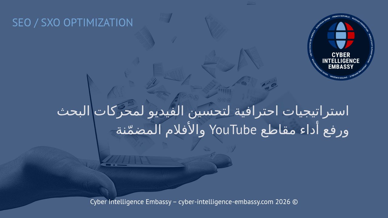 استراتيجيات احترافية لتحسين الفيديو لمحركات البحث ورفع أداء مقاطع YouTube والأفلام المضمّنة