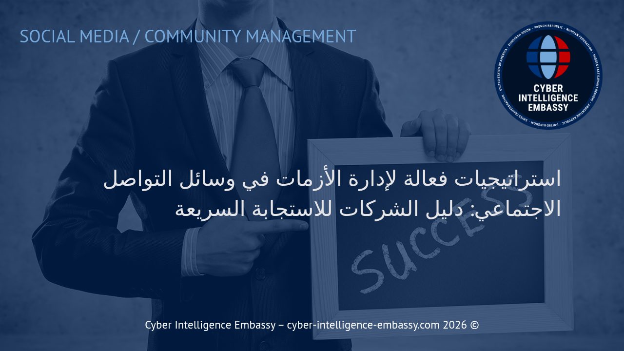 استراتيجيات فعالة لإدارة الأزمات في وسائل التواصل الاجتماعي: دليل الشركات للاستجابة السريعة