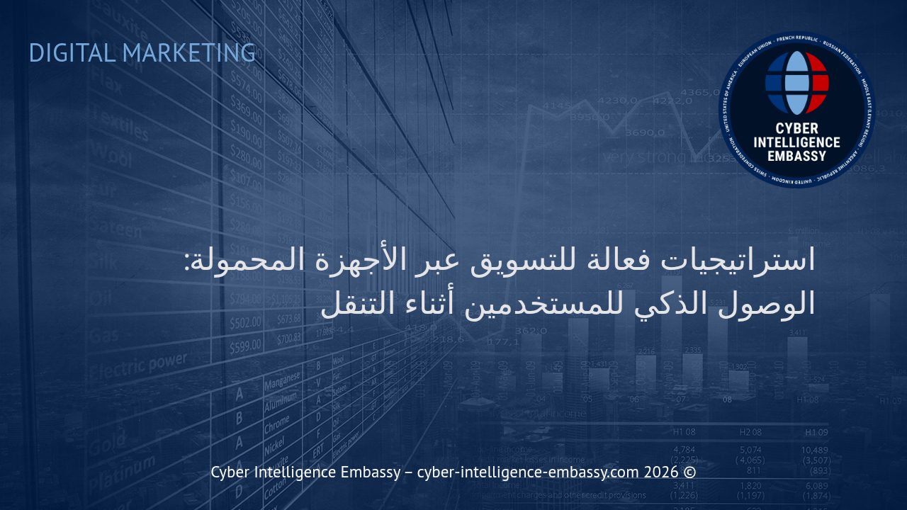 استراتيجيات فعالة للتسويق عبر الأجهزة المحمولة: الوصول الذكي للمستخدمين أثناء التنقل