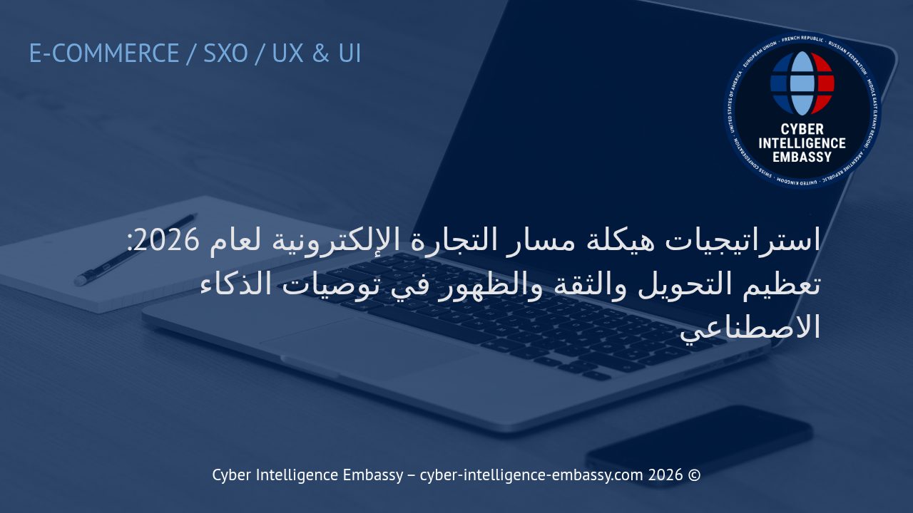 استراتيجيات هيكلة مسار التجارة الإلكترونية لعام 2026: تعظيم التحويل والثقة والظهور في توصيات الذكاء الاصطناعي