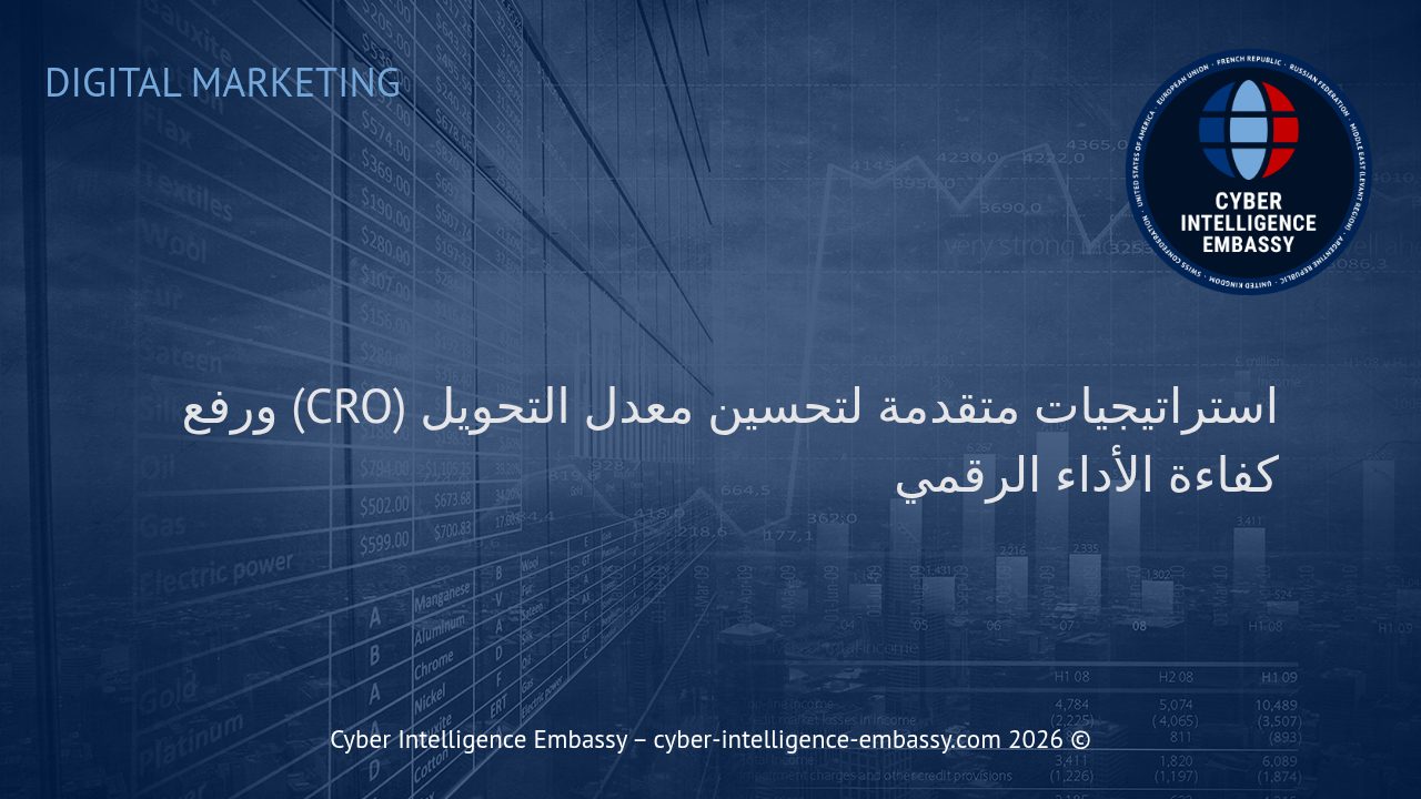 استراتيجيات متقدمة لتحسين معدل التحويل (CRO) ورفع كفاءة الأداء الرقمي