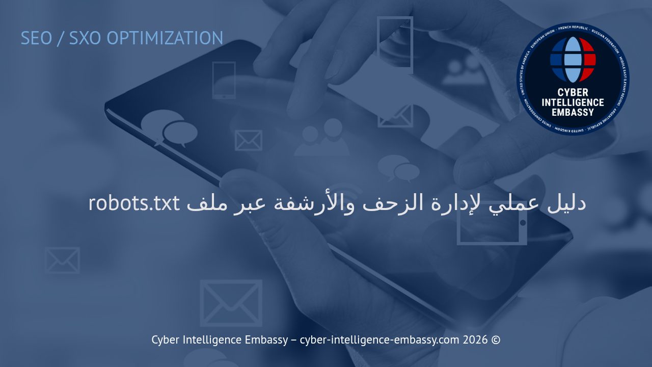 دليل عملي لإدارة الزحف والأرشفة عبر ملف robots.txt