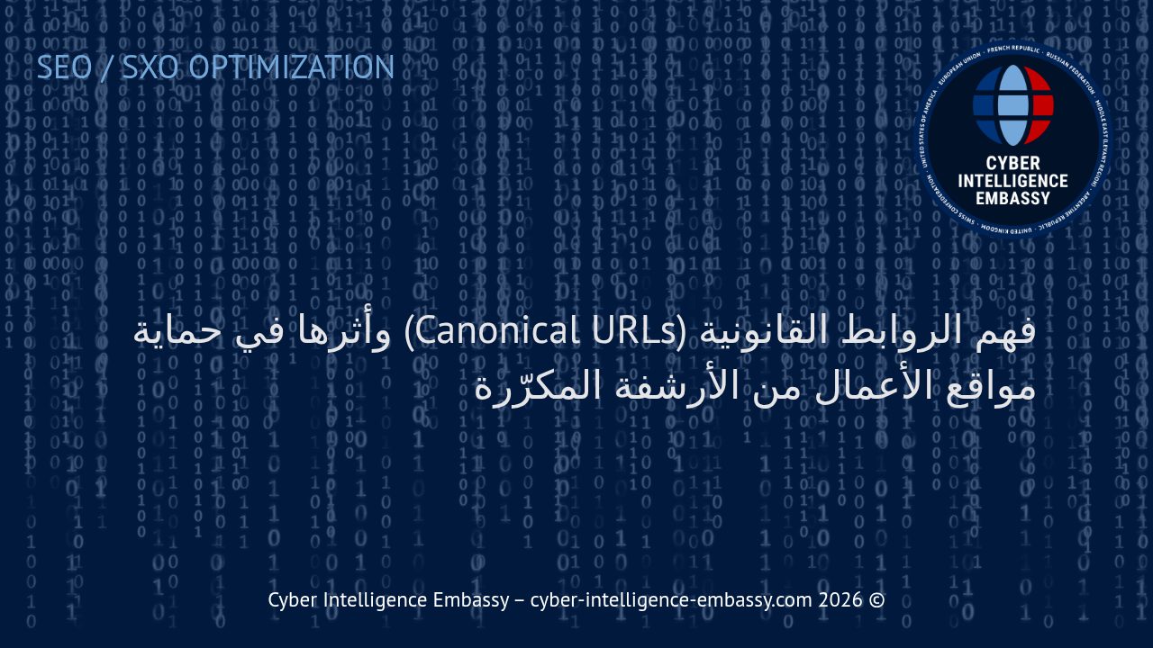 فهم الروابط القانونية (Canonical URLs) وأثرها في حماية مواقع الأعمال من الأرشفة المكرّرة