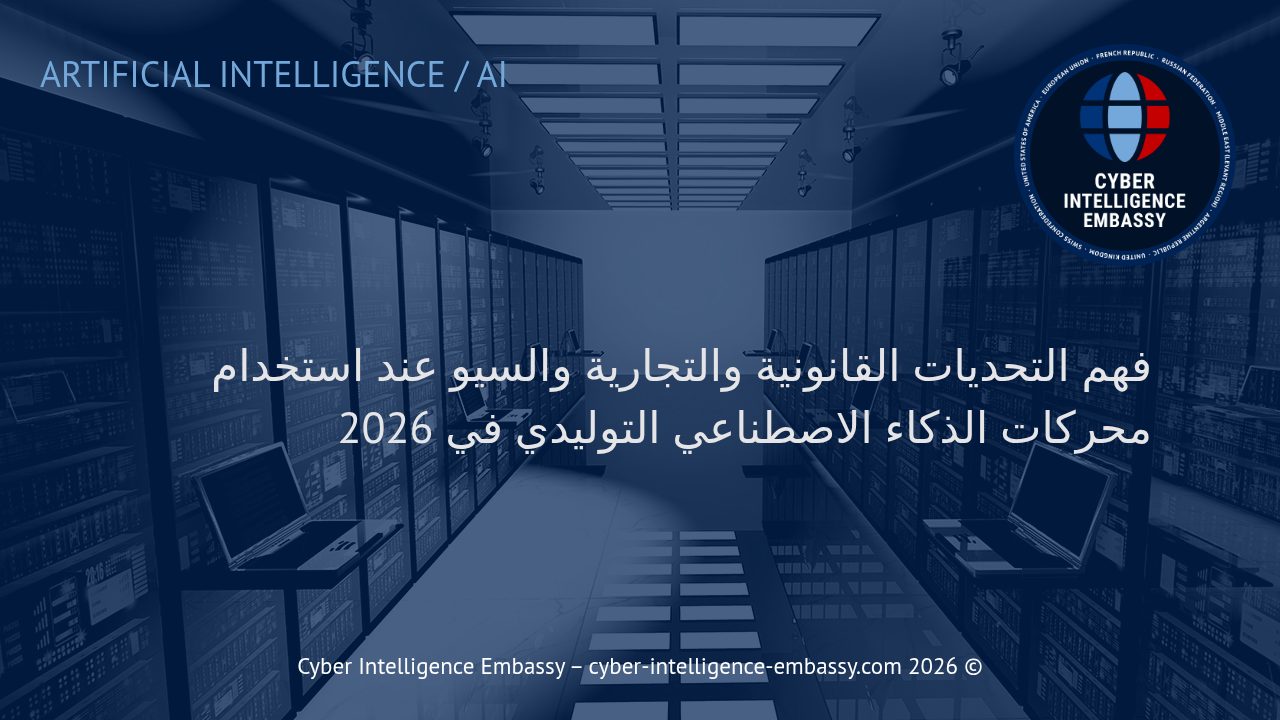 فهم التحديات القانونية والتجارية والسيو عند استخدام محركات الذكاء الاصطناعي التوليدي في 2026