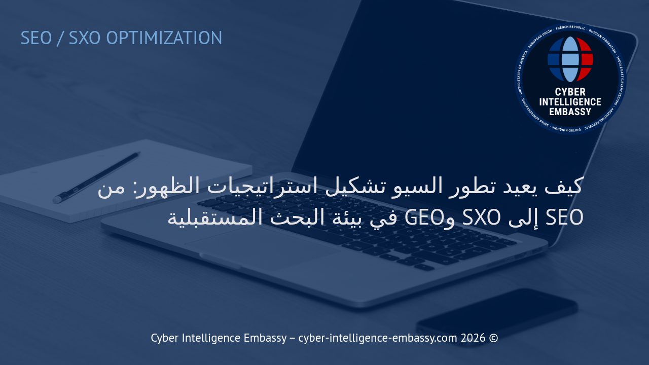 كيف يعيد تطور السيو تشكيل استراتيجيات الظهور: من SEO إلى SXO وGEO في بيئة البحث المستقبلية
