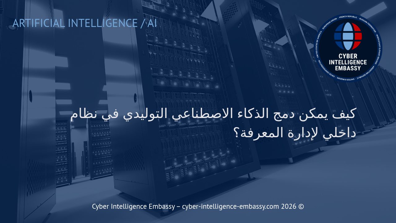 كيف يمكن دمج الذكاء الاصطناعي التوليدي في نظام داخلي لإدارة المعرفة؟