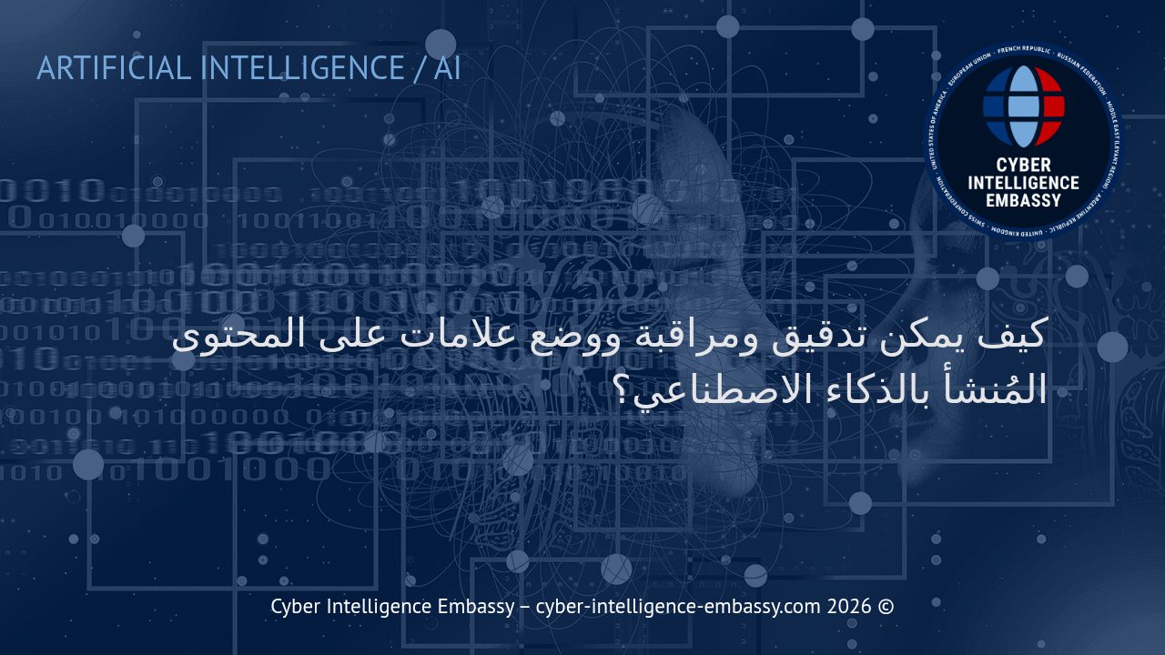 كيف يمكن تدقيق ومراقبة ووضع علامات على المحتوى المُنشأ بالذكاء الاصطناعي؟
