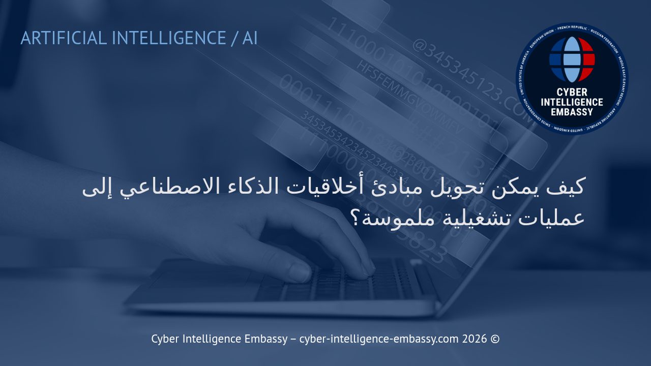 كيف يمكن تحويل مبادئ أخلاقيات الذكاء الاصطناعي إلى عمليات تشغيلية ملموسة؟