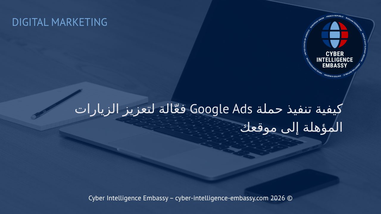 كيفية تنفيذ حملة Google Ads فعّالة لتعزيز الزيارات المؤهلة إلى موقعك
