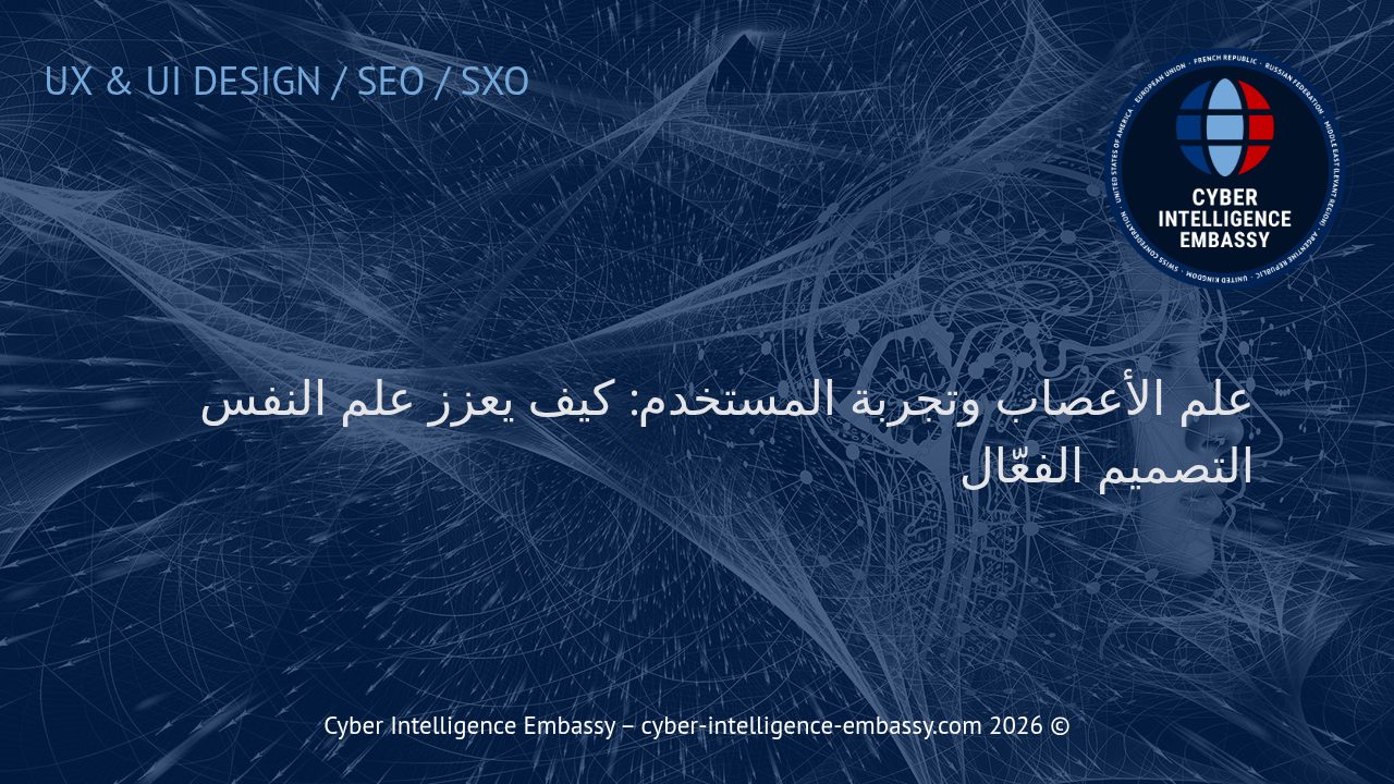 علم الأعصاب وتجربة المستخدم: كيف يعزز علم النفس التصميم الفعّال