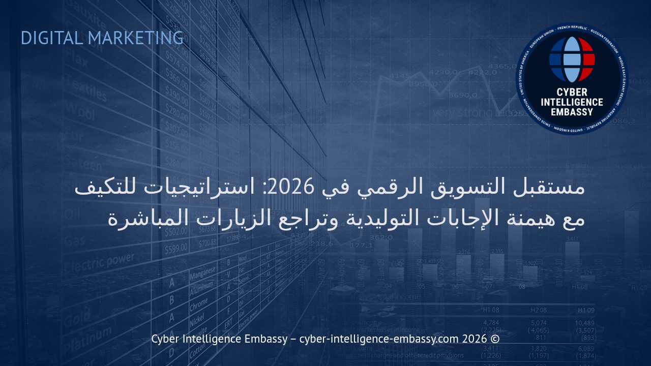 مستقبل التسويق الرقمي في 2026: استراتيجيات للتكيف مع هيمنة الإجابات التوليدية وتراجع الزيارات المباشرة