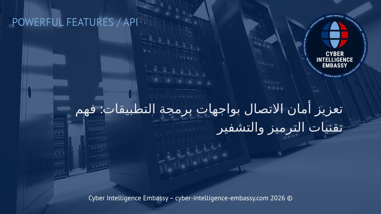 تعزيز أمان الاتصال بواجهات برمجة التطبيقات: فهم تقنيات الترميز والتشفير