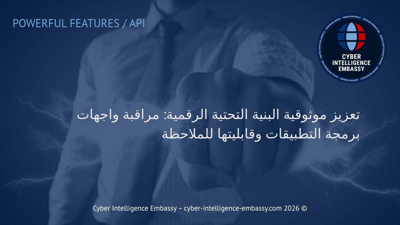 تعزيز موثوقية البنية التحتية الرقمية: مراقبة واجهات برمجة التطبيقات وقابليتها للملاحظة