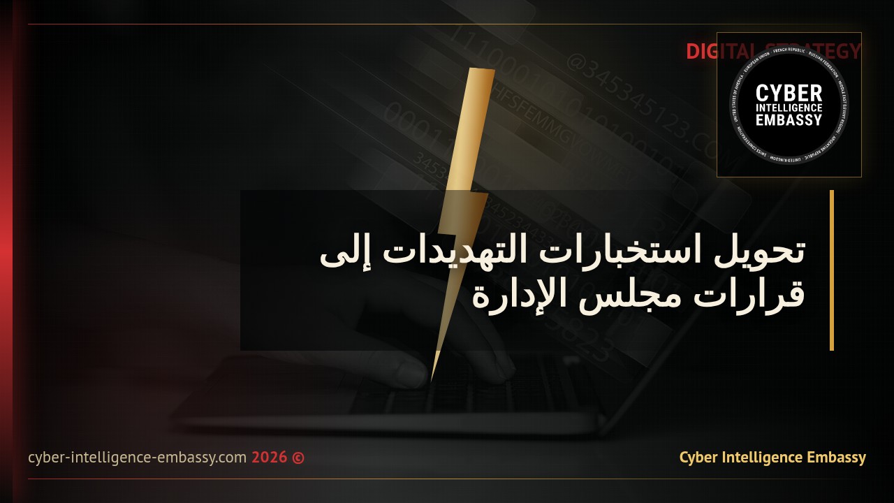 تحويل استخبارات التهديدات إلى قرارات مجلس الإدارة