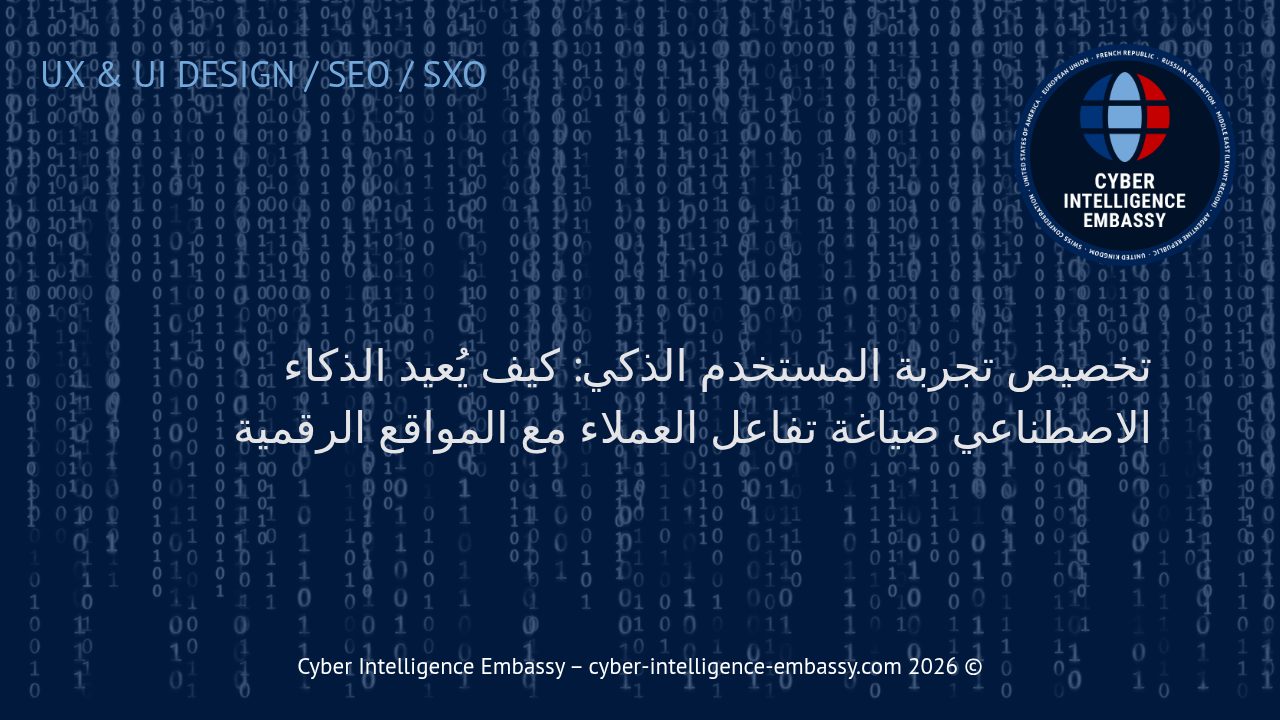 تخصيص تجربة المستخدم الذكي: كيف يُعيد الذكاء الاصطناعي صياغة تفاعل العملاء مع المواقع الرقمية