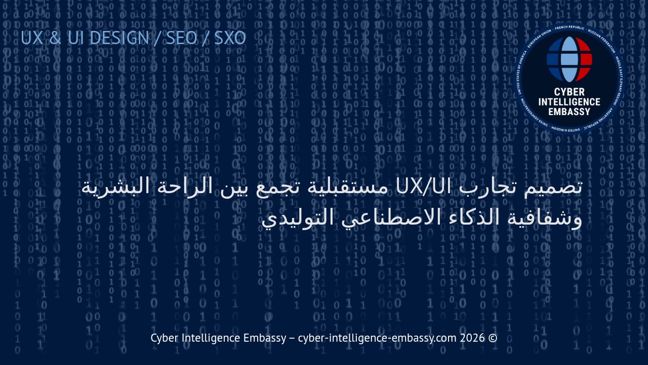 تصميم تجارب UX/UI مستقبلية تجمع بين الراحة البشرية وشفافية الذكاء الاصطناعي التوليدي