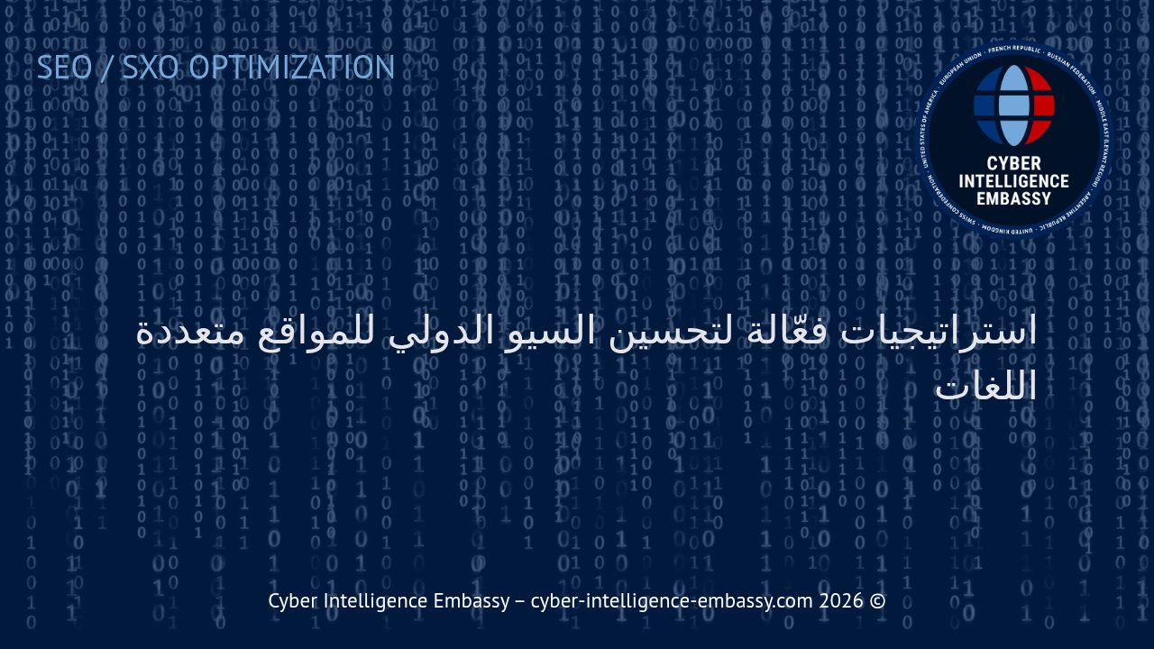 استراتيجيات فعّالة لتحسين السيو الدولي للمواقع متعددة اللغات