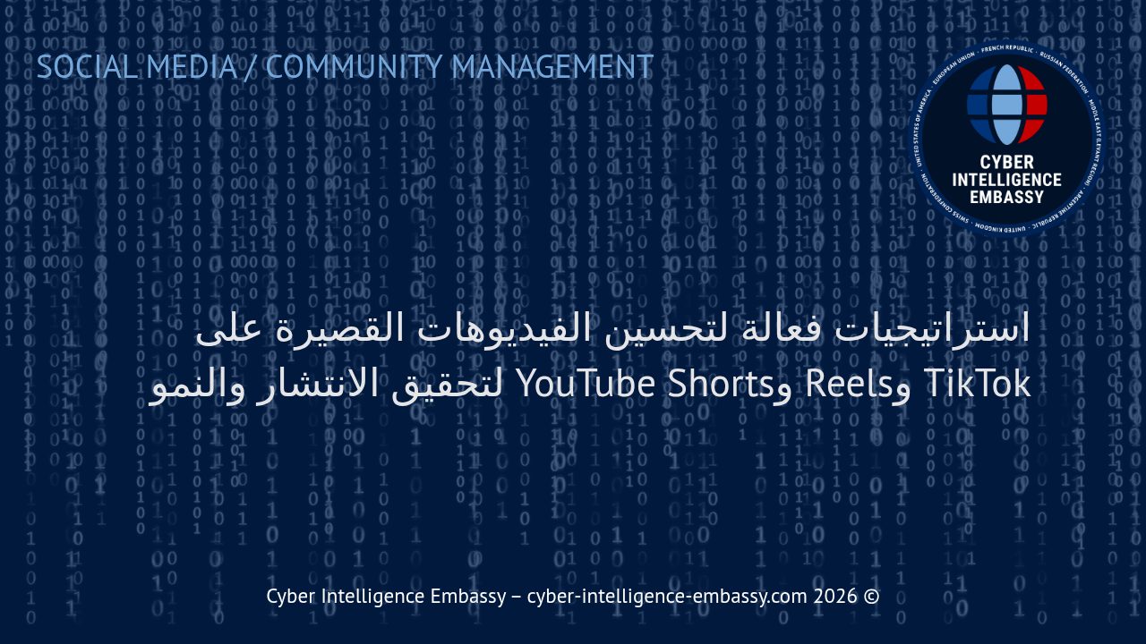 استراتيجيات فعالة لتحسين الفيديوهات القصيرة على TikTok وReels وYouTube Shorts لتحقيق الانتشار والنمو