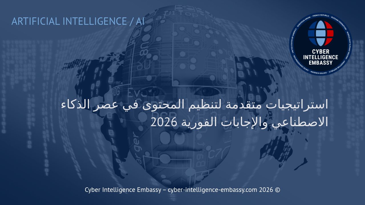 استراتيجيات متقدمة لتنظيم المحتوى في عصر الذكاء الاصطناعي والإجابات الفورية 2026