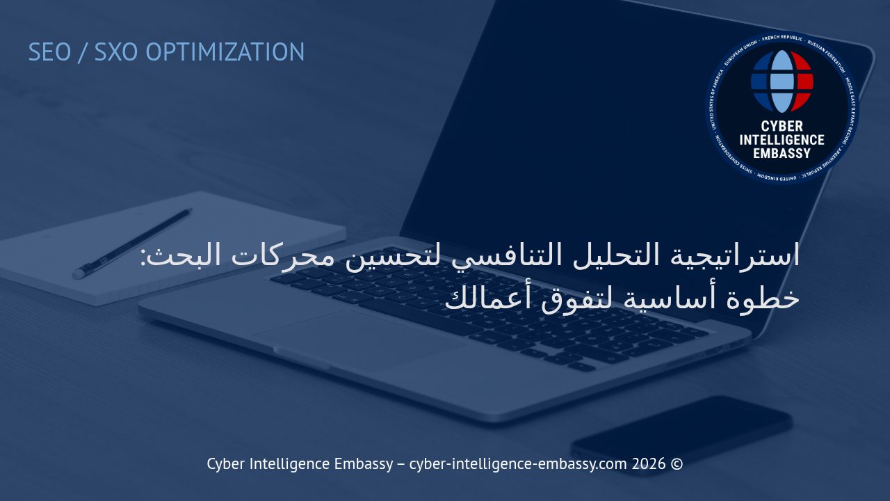 استراتيجية التحليل التنافسي لتحسين محركات البحث: خطوة أساسية لتفوق أعمالك