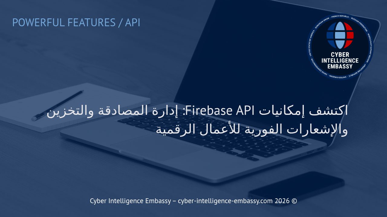 اكتشف إمكانيات Firebase API: إدارة المصادقة والتخزين والإشعارات الفورية للأعمال الرقمية