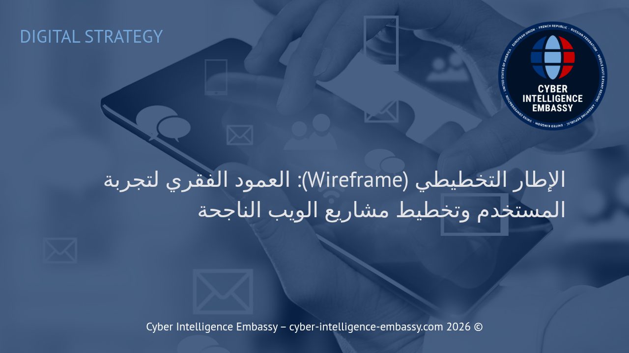 الإطار التخطيطي (Wireframe): العمود الفقري لتجربة المستخدم وتخطيط مشاريع الويب الناجحة