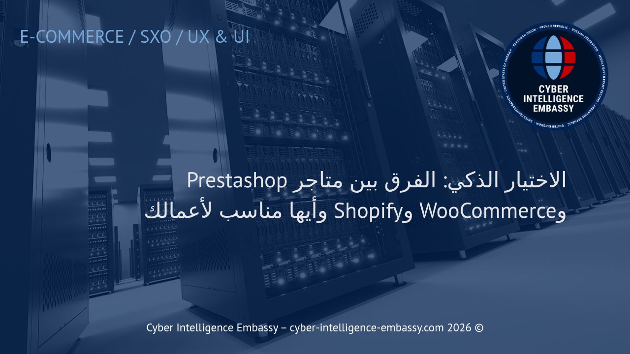 الاختيار الذكي: الفرق بين متاجر Prestashop وWooCommerce وShopify وأيها مناسب لأعمالك