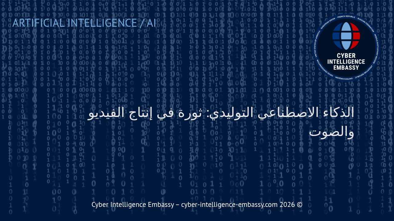 الذكاء الاصطناعي التوليدي: ثورة في إنتاج الفيديو والصوت