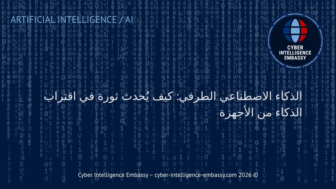 الذكاء الاصطناعي الطرفي: كيف يُحدث ثورة في اقتراب الذكاء من الأجهزة
