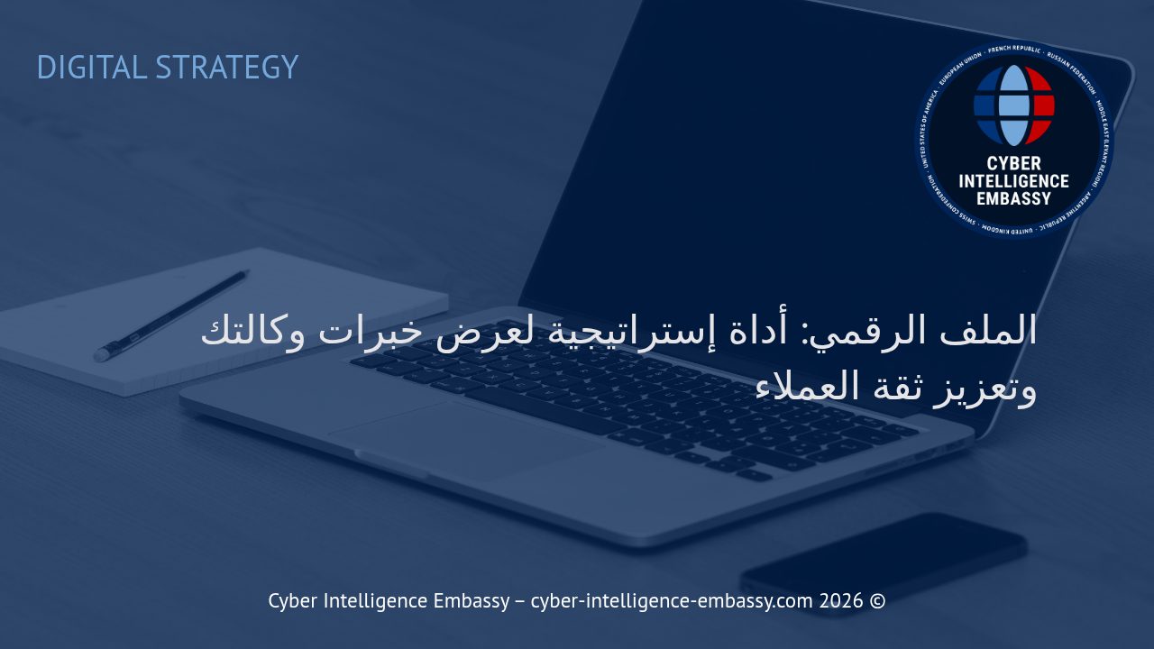 الملف الرقمي: أداة إستراتيجية لعرض خبرات وكالتك وتعزيز ثقة العملاء