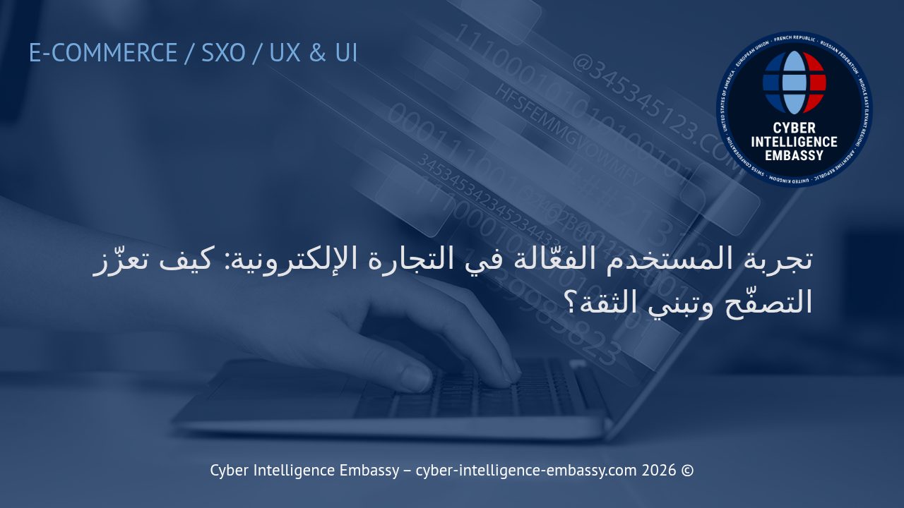 تجربة المستخدم الفعّالة في التجارة الإلكترونية: كيف تعزّز التصفّح وتبني الثقة؟