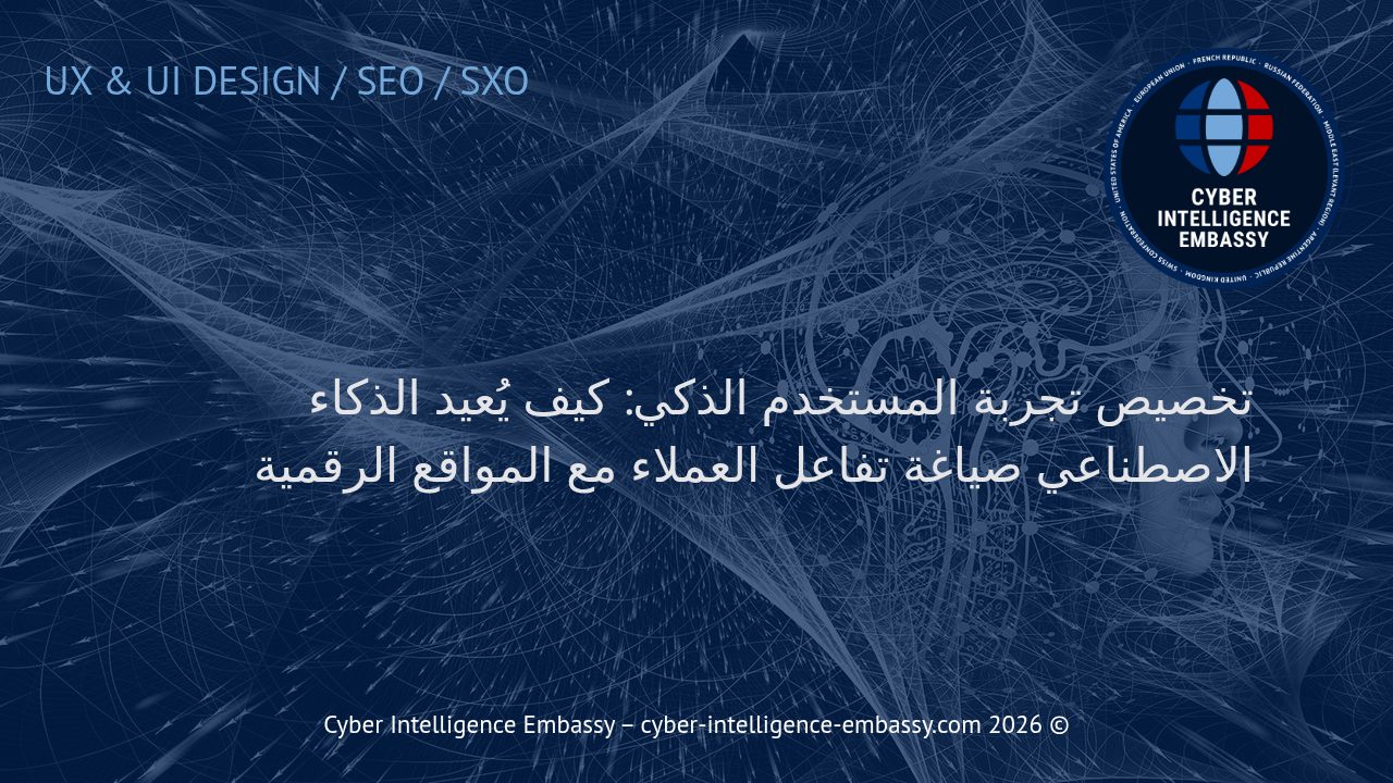 تخصيص تجربة المستخدم الذكي: كيف يُعيد الذكاء الاصطناعي صياغة تفاعل العملاء مع المواقع الرقمية