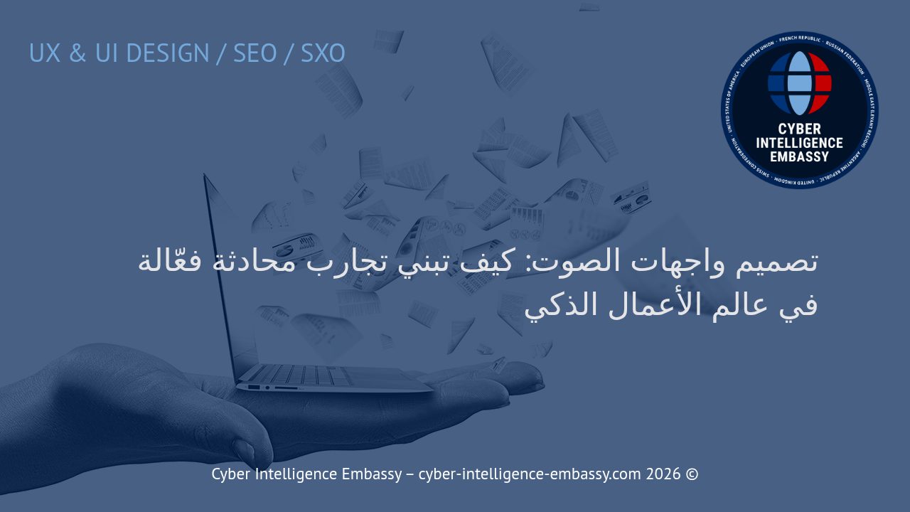 تصميم واجهات الصوت: كيف تبني تجارب محادثة فعّالة في عالم الأعمال الذكي