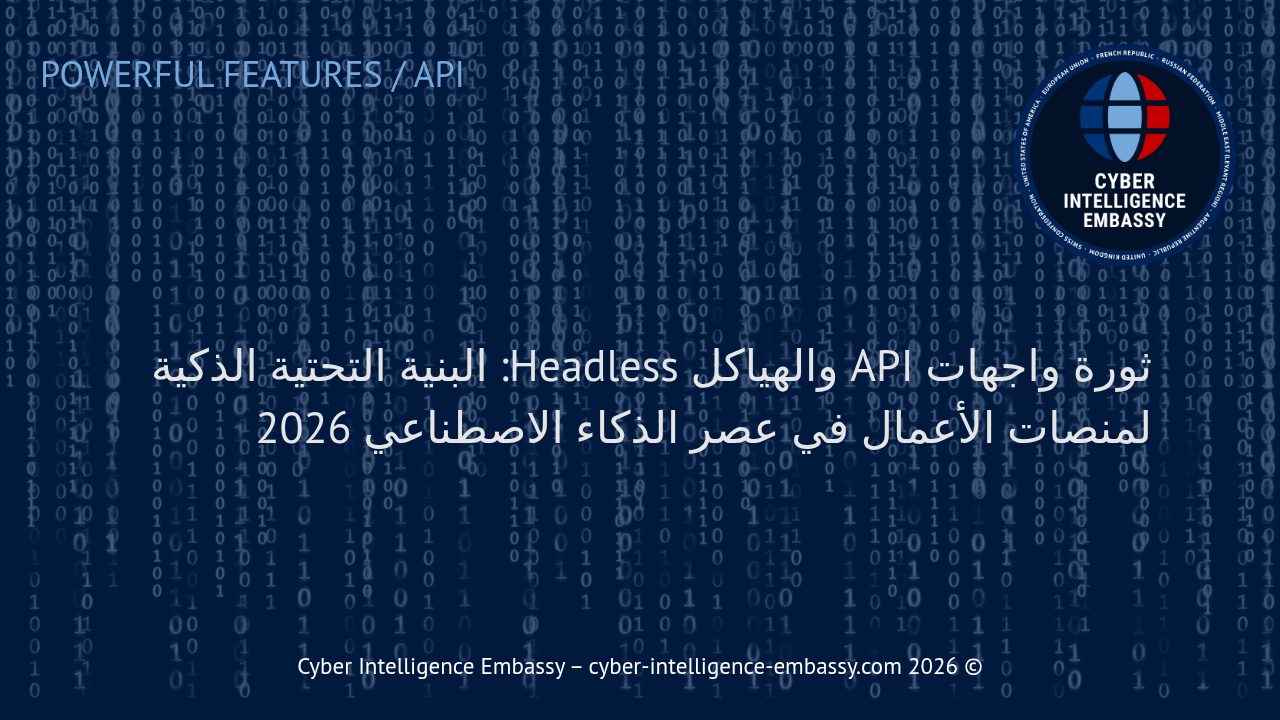 ثورة واجهات API والهياكل Headless: البنية التحتية الذكية لمنصات الأعمال في عصر الذكاء الاصطناعي 2026