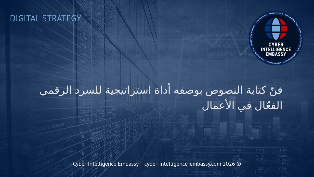 فنّ كتابة النصوص بوصفه أداة استراتيجية للسرد الرقمي الفعّال في الأعمال