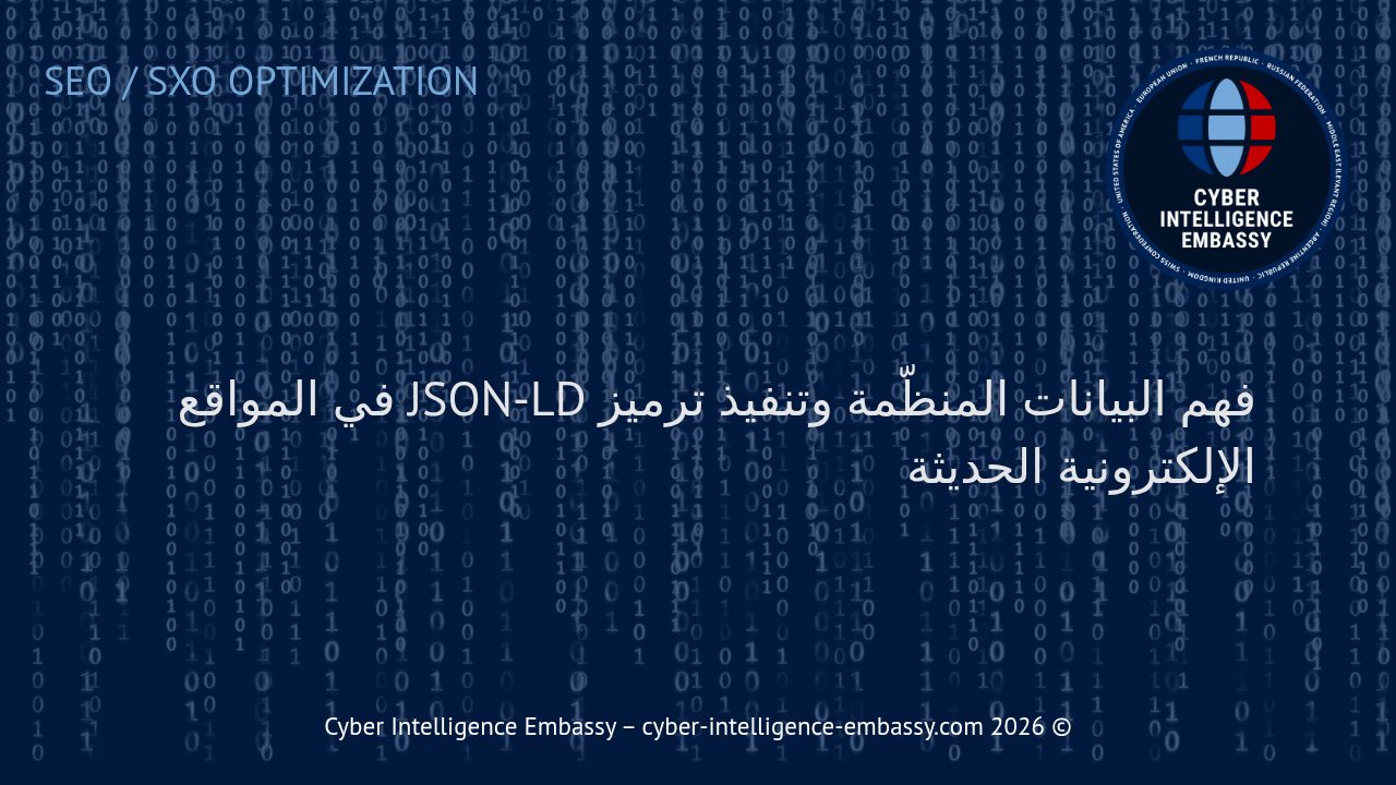 فهم البيانات المنظّمة وتنفيذ ترميز JSON-LD في المواقع الإلكترونية الحديثة
