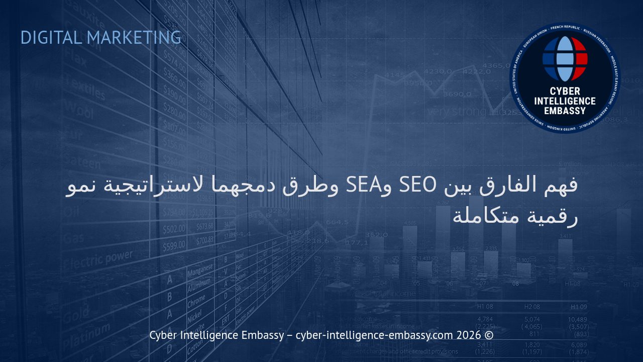 فهم الفارق بين SEO وSEA وطرق دمجهما لاستراتيجية نمو رقمية متكاملة