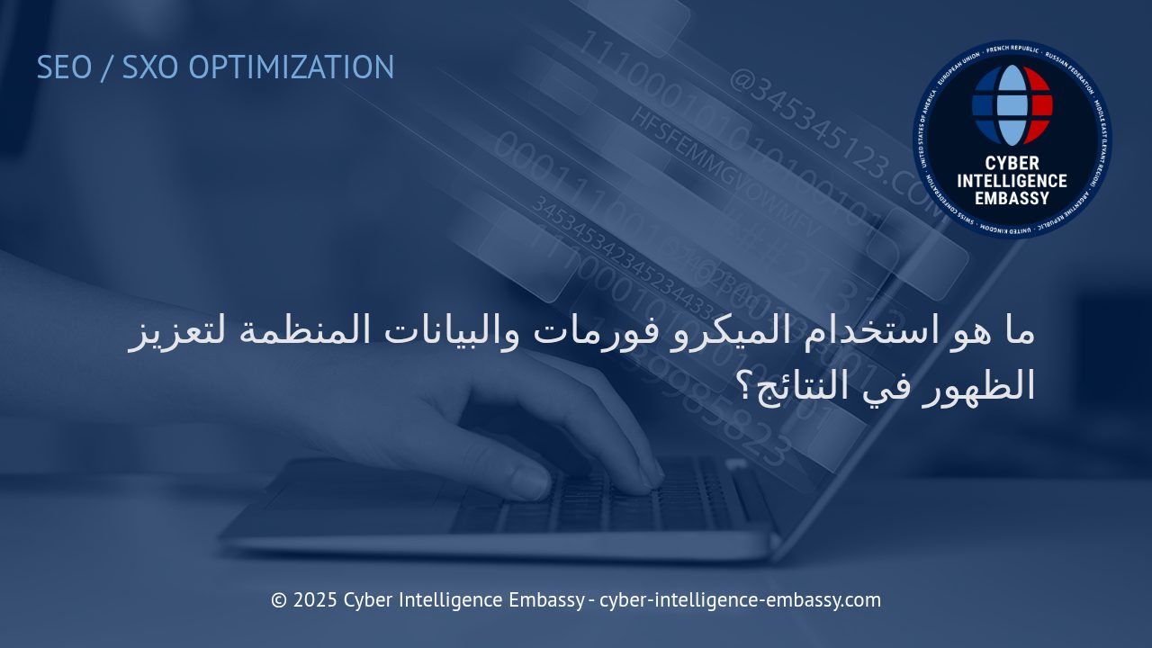 أهمية الميكرو فورمات والبيانات المنظمة في تحسين الظهور في نتائج محركات البحث